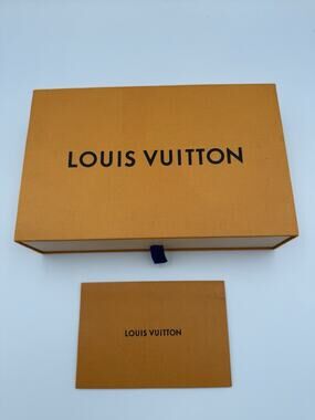 Authentic Louis Vuitton Small Drawer Gift Box with Envelope Sleeve 9” x 5.5”